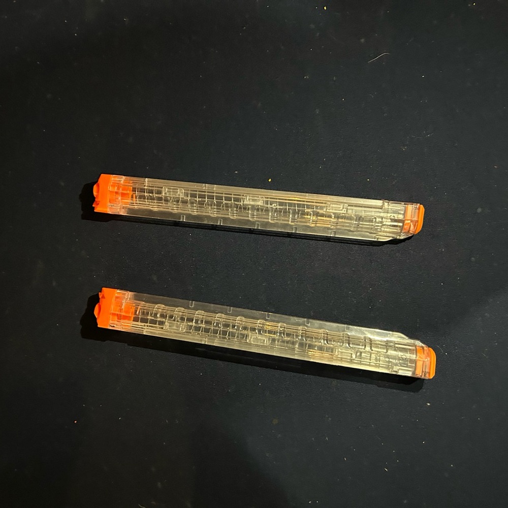 Nerf guns blasters , 2 mags like brand new no bullets.